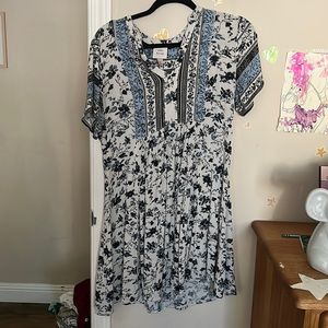 Mini shift tee shirt dress